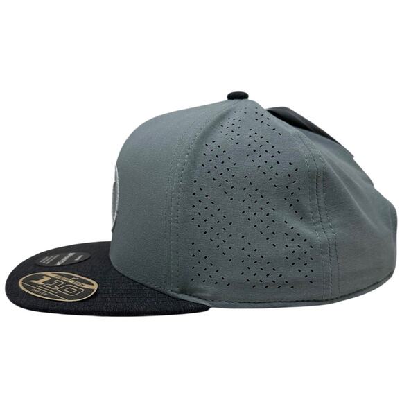 Hurley Men's Hat Phantom Surfside 110 Snapback Cap in Grey/Black Heather - Picture 3 of 5